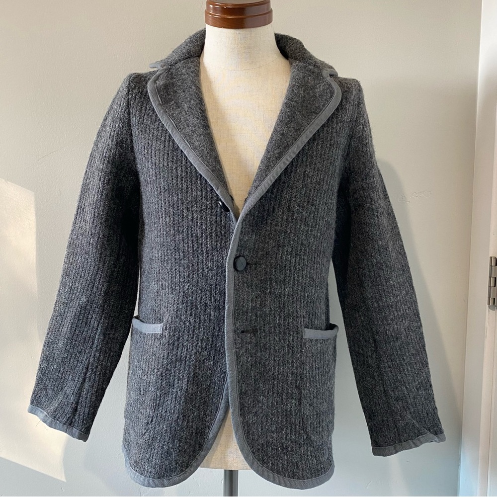 Traditional Weatherwear men's gray sweater blazer/jacket, JP 36 = US XS